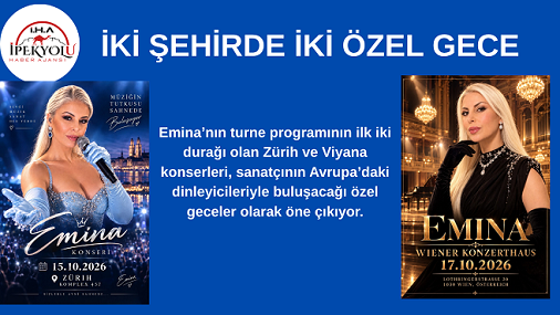 EMİNA AVRUPA TURNESİNE ZÜRİH’TE BAŞLIYOR